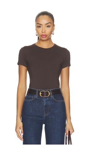Ressi Short Sleeve Crew Neck Tee in Brown. - size M (also in S, XS) - L'AGENCE - Modalova