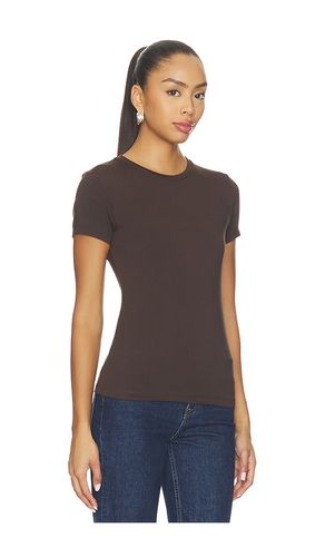 Ressi Short Sleeve Crew Neck Tee in Brown. - size M (also in S, XS) - L'AGENCE - Modalova