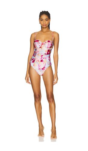 Amie Soft Cloud Underwire Bandeau One Piece Swimsuit in Pink. - size M (also in S, XS) - L'AGENCE - Modalova