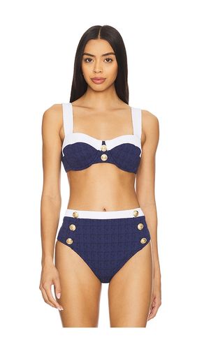 Alexandria Structured Bikini Top in Navy. - size L (also in M, S, XL, XS) - L'AGENCE - Modalova