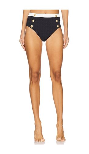 Vanessa Colorblock Chic High Waisted Bikini Bottom in ,White. - size L (also in S) - L'AGENCE - Modalova