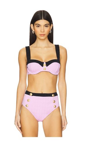 Alexandria Colorblock Chic Bikini Top in Lavender. - size L (also in M, S, XS) - L'AGENCE - Modalova