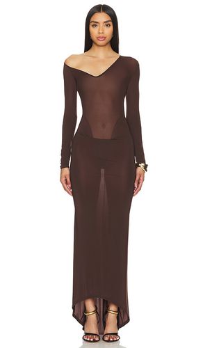 Convertible Neckline Gown in Brown. - size L (also in M, S) - LaQuan Smith - Modalova