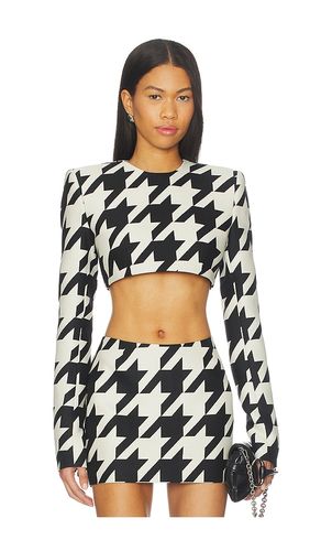Cropped Shoulder Pad Top in ,. Size M. Also in S - LaQuan Smith - Modalova
