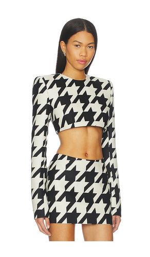 Cropped shoulder pad top in color , size S (also in M) - LaQuan Smith - Modalova