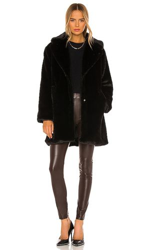Abrigo piel sintética linnea en color talla L en - Black. Talla L (también en M, S, XL, XS) - LAMARQUE - Modalova