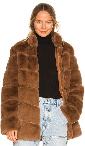 Maren Faux Fur Jacket in Brown. - size L (also in M, S, XL, XS) - LAMARQUE - Modalova