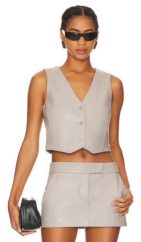 Chaleco cropped kallie en color gris claro talla L en - Light Grey. Talla L (también en XL) - LAMARQUE - Modalova