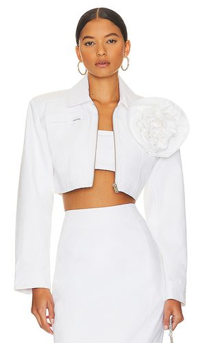Aneesa Denim Jacket With Removable Floral Applique in . Size S, XS, XXS - LAMARQUE - Modalova