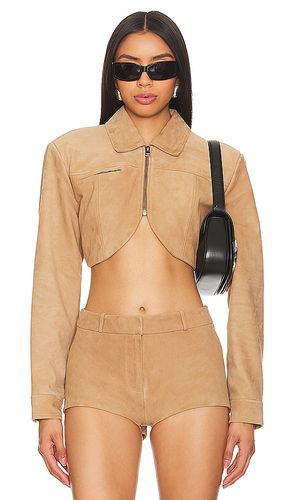 X REVOLVE Brielle Jacket in Brown. - size L (also in M, S, XL) - LAMARQUE - Modalova