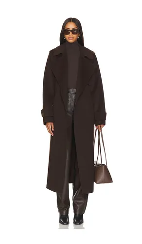 Margaret Coat in Chocolate. - size L (also in M, S, XS) - LAMARQUE - Modalova