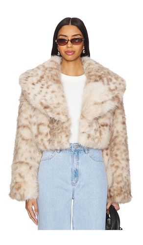 Danika Faux Fur Coat in Beige. - size L (also in M, XL) - LAMARQUE - Modalova