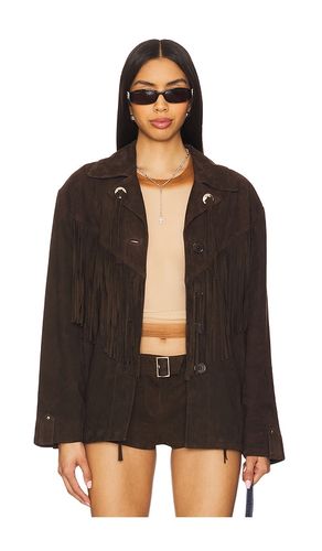 X REVOLVE Alma Jacket in Chocolate. - size L (also in M, XS) - LAMARQUE - Modalova