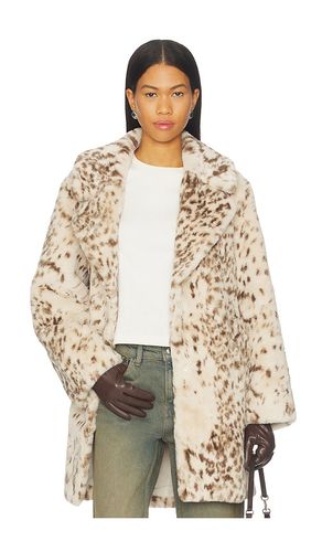 Linnea Faux Fur Coat in Beige. - size L (also in M, S, XS) - LAMARQUE - Modalova