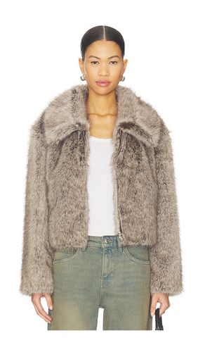 Nova Faux Fur Jacket in Brown. - size L (also in M, S, XS) - LAMARQUE - Modalova