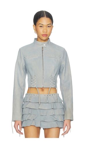 X REVOLVE Silvina Suede Biker Jacket in . Taglia S. Also in XL - LAMARQUE - Modalova