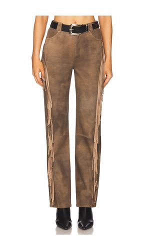 X REVOLVE Wendy Suede Pant in Brown. - size 24 (also in 28, 29) - LAMARQUE - Modalova
