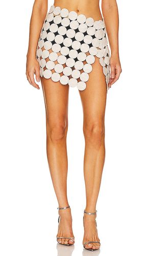 Fenna Leather Mini Skirt in Ivory. - size M-L (also in XS-S) - LAMARQUE - Modalova