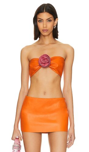 Dina Flower Applique Bandeau Top in Orange. - size L (also in M, S, XS) - LAMARQUE - Modalova