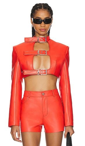 Crop Shibari Blazer in Orange. - size M (also in XS) - LADO BOKUCHAVA - Modalova