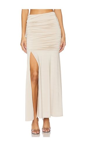 Drea Ruched Maxi Skirt in Beige. - size M (also in S, XS) - LBLC The Label - Modalova