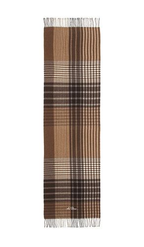 Signature Patchwork Check Scarf in Brown - Les Deux - Modalova