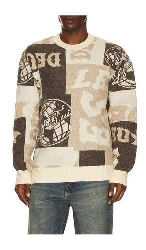 Globe Crew Neck Knit Sweater in Brown. - size M (also in S, XL/1X) - Les Deux - Modalova