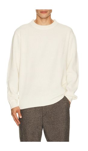 Wool Rib Roundneck Knit Sweater in Cream. - size L (also in M, S, XL/1X) - Les Deux - Modalova