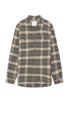 Lennon Flannel Check Shirt in Grey. - size L (also in M, S, XL/1X) - Les Deux - Modalova