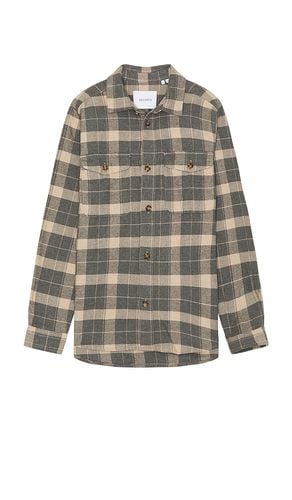 Lennon Flannel Check Shirt in Grey. - size L (also in S, XL/1X) - Les Deux - Modalova