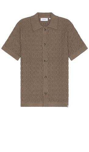 Garrett Knitted Shirt in Brown. - size L (also in M, S) - Les Deux - Modalova