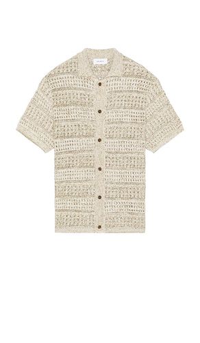 Elvin Structure Knitted Shirt in Grey. - size L (also in M, S) - Les Deux - Modalova