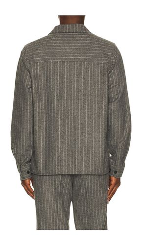 Layton Pinstripe Mouline Overshirt in Grey. - size M (also in S, XL/1X) - Les Deux - Modalova