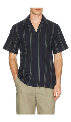Lawson Stripe Shirt in Navy. - size L (also in M, S, XL/1X) - Les Deux - Modalova