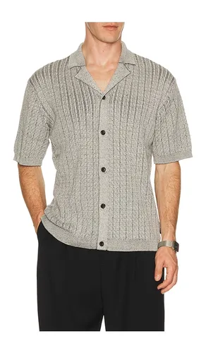Evan Knitted Shirt in Grey. - size L (also in M, S) - Les Deux - Modalova