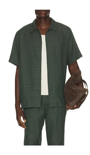 Check Seersucker Shirt in Green. - size L (also in M, S, XL) - Les Deux - Modalova