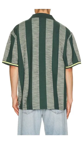 Stripe Jacquard Football Jersey in Green. - size L (also in M, S) - Les Deux - Modalova