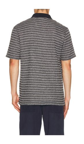 Knitted Stripe Polo in Grey. - size M (also in S) - Les Deux - Modalova