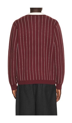 Signature Knitted Long Sleeve Polo in Red. - size L (also in M, S, XL/1X) - Les Deux - Modalova