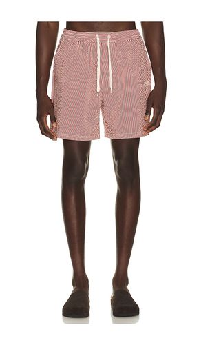 Stripe Seersucker Swim Shorts in Red. - size L (also in S) - Les Deux - Modalova