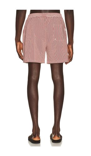 Stripe Seersucker Swim Shorts in Red. - size L (also in M, S) - Les Deux - Modalova