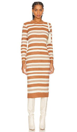 Duo Striped Sweater Dress in Beige. - size S (also in XS) - Line & Dot - Modalova