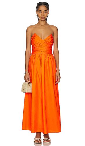 Vestido midi sunburst en color naranja talla L en - Orange. Talla L (también en M, S) - Line & Dot - Modalova