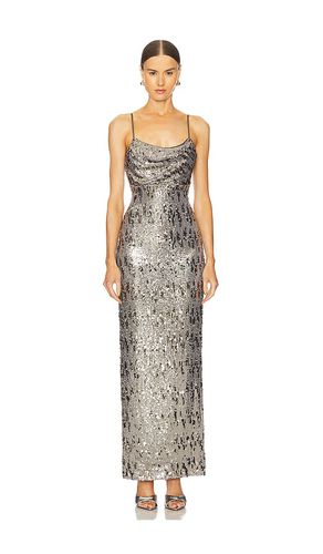 Cache Dress in Metallic Silver. - size L (also in M, S, XS) - Line & Dot - Modalova