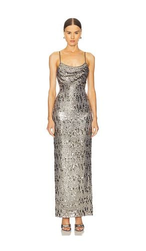 Cache Dress in Metallic Silver. - size L (also in S, XS) - Line & Dot - Modalova