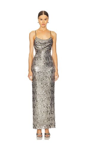 Cache Dress in Metallic Silver. - size M (also in XS) - Line & Dot - Modalova