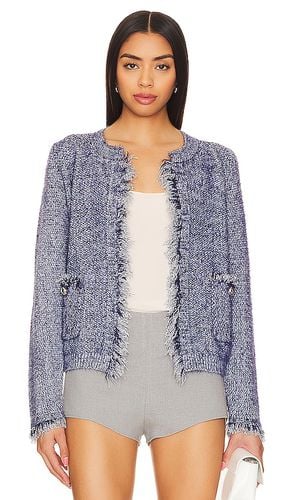 Bonny Fringe Cardigan in Blue. - size L (also in M, S, XS) - Line & Dot - Modalova