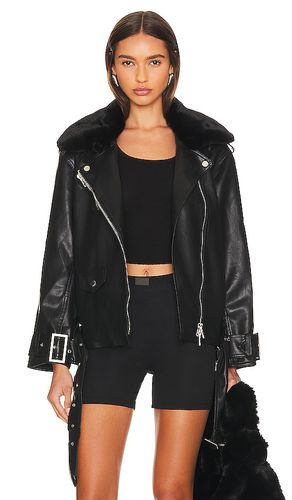 Moto Faux Leather Jacket in . Size XS - Line & Dot - Modalova