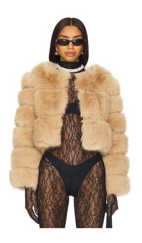 Liana Faux Fur Jacket in . Taglia S, XS - Line & Dot - Modalova