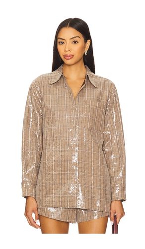 Checkmate Oversized Shacket in . Size M. Also in XS, L - Line & Dot - Modalova